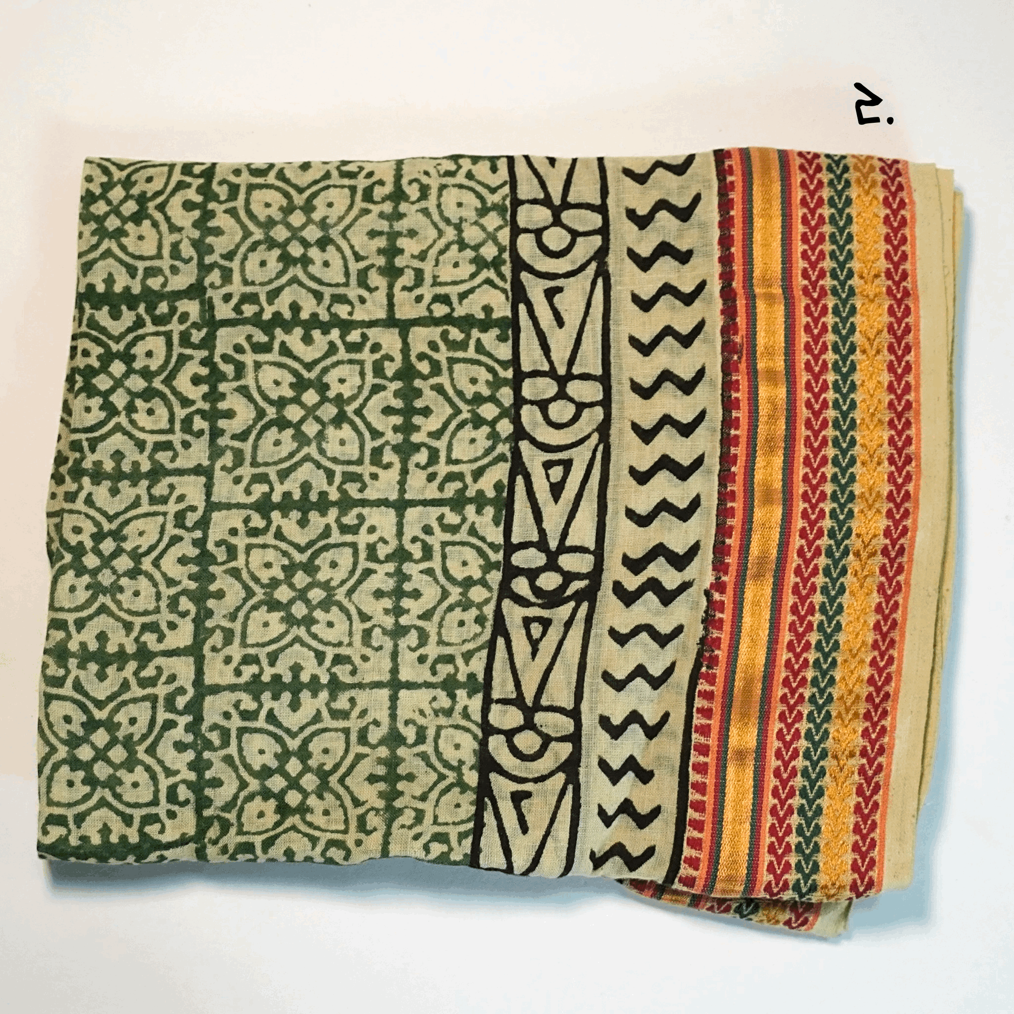 Hand Block Print Scarves Indian Cotton Sarong