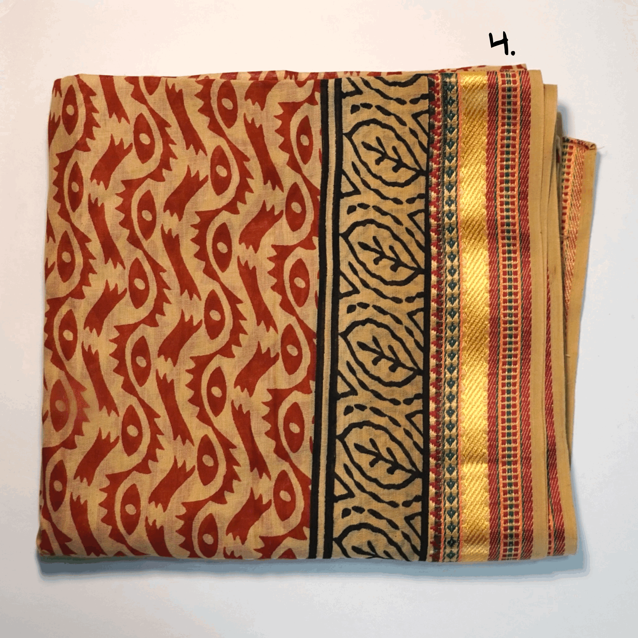 Hand Block Print Scarves Indian Cotton Sarong