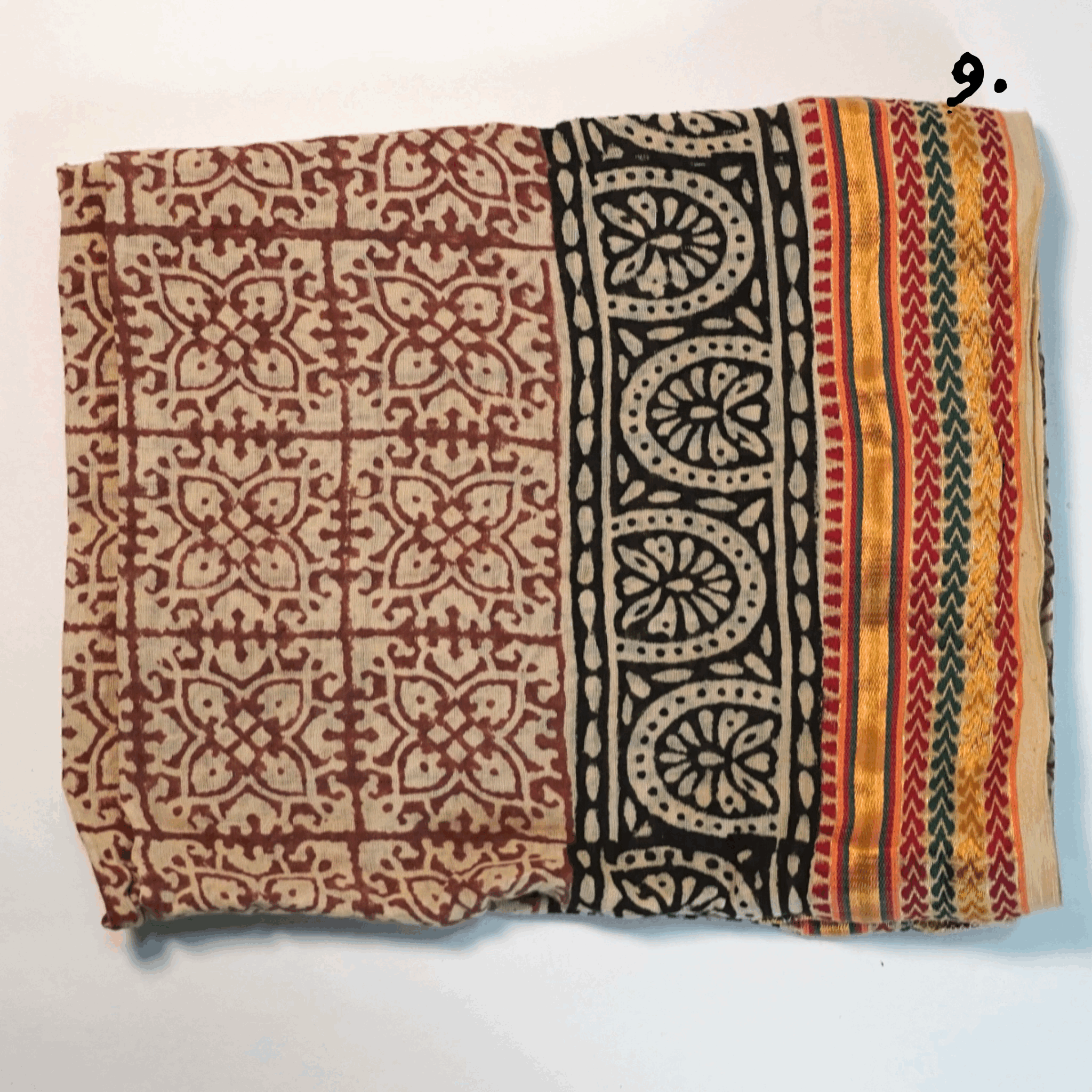 Hand Block Print Scarves Indian Cotton Sarong